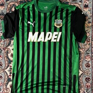 Puma Green and Black Sassuolo BERARDI kit soccer jersey